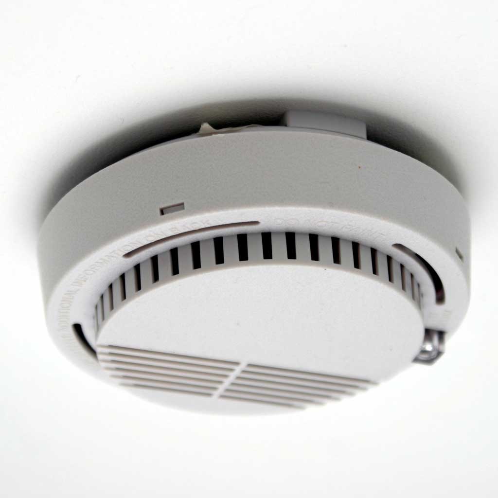 Image of a ceiling smoke detector