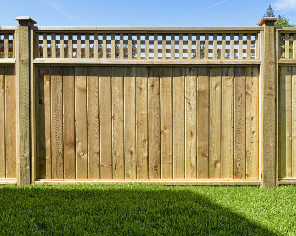 Image of a wooden privacy fence