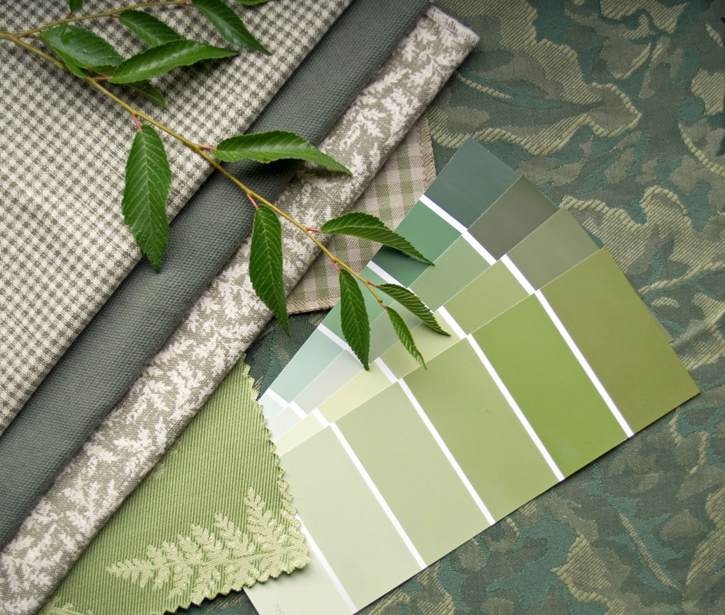 Image of a color swatch scheme based on decor